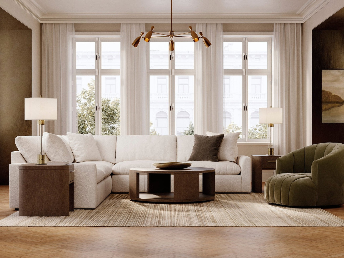Sylveri King Chevron Panel Bedroom