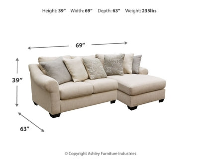 Carnaby 2-Piece Sectional with Chaise