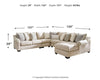 Carnaby 5-Piece Sectional with Chaise