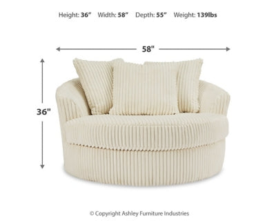 Lindyn Oversized Swivel Accent Chair