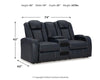 Fyne-Dyme Power Reclining Loveseat with Console