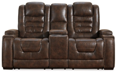 Game Zone Power Reclining Loveseat with Console
