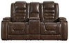 Game Zone Power Reclining Loveseat with Console