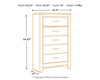 Ashley Homestore |FIVE DRAWER CHEST B249-46