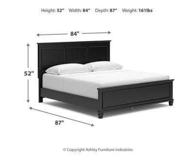 Lanolee King Panel Bed