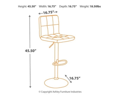 Ashley Homestore |Tall UPH Swivel Barstool