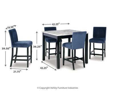 Cranderlyn Counter Height Dining Table and Bar Stools (Set of 5)