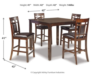 Bennox Counter Height Dining Table and Bar Stools (Set of 5)