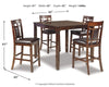 Bennox Counter Height Dining Table and Bar Stools (Set of 5)