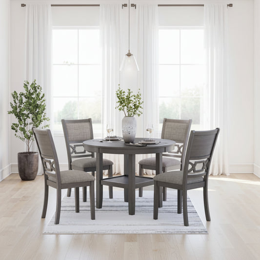 Wrenning Dining Table and 4 Chairs (Set of 5)