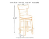 Ashley Homestore |UPH Swivel Barstool