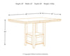 Ralene Counter Height Dining Extension Table