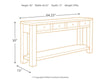 Gavelston Sofa/Console Table