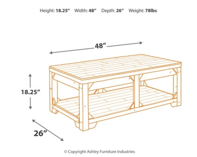 Ashley Homestore |Lift Top Cocktail Table T755-9